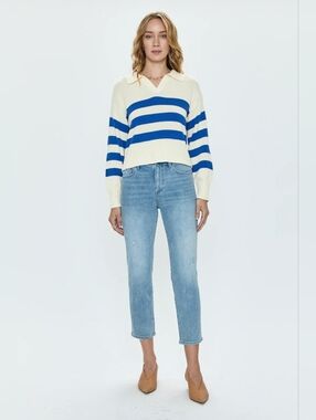 Pistola Monroe Crop High Rise Cigarette Crop Jean In Notting Hill Vintage 33